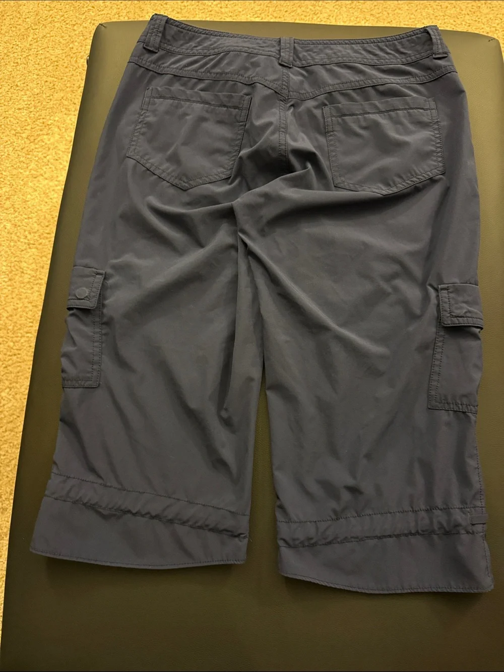Athleta Navy Cargo Bermuda Shorts